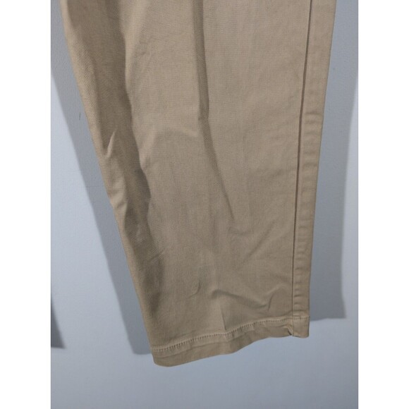 Alex Mill Pants Women Sz 10 Tan Khaki Boyish Chino‎ High Waist Cotton Lagenlook - Picture 7 of 10